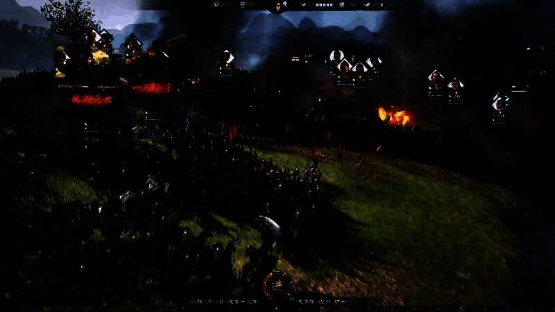 游戏主界面展示，背景为古代战场，界面设计古风浓厚