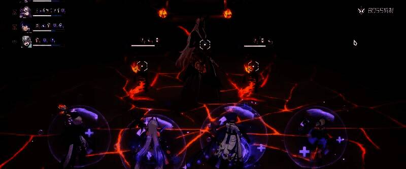 推荐角色阵容界面截图，显示梨梨、克洛斯、夜离和结草的搭配