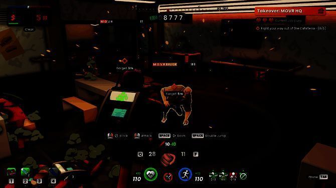 角色在地下城中探索，环境阴暗潮湿，墙壁布满涂鸦，氛围感十足