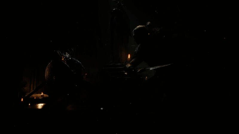 猎金人穿越迷雾森林，手持战利品向传送门方向疾行