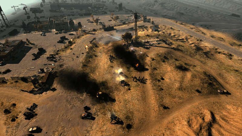 蜂群单位释放烟雾，掩护主部队进行战术包抄