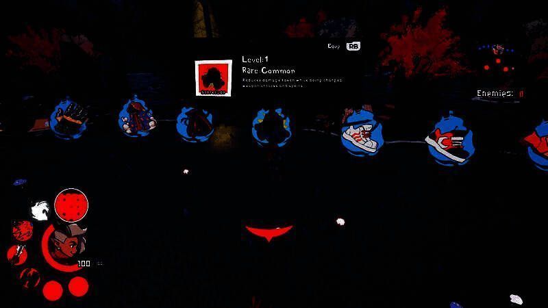 游戏地图界面，展示多个探索区域与随机生成的房间布局