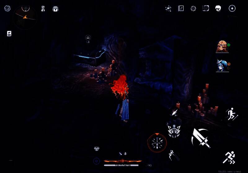 第八个神龛，呜獭獭站在石头上，周围植被茂密