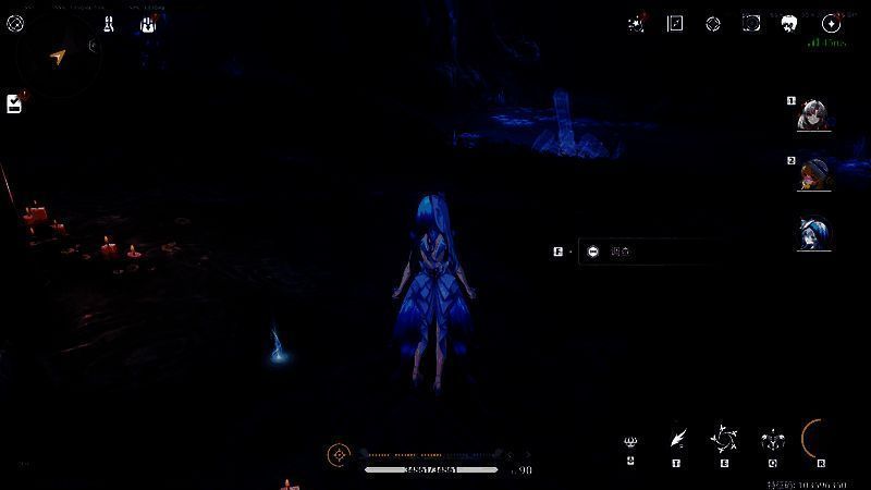 点位①实地蓝光石龛