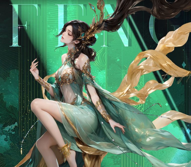 《不朽箴言》角色封夷形象展示，代号梅花，身着古风服饰，手持扇形武器