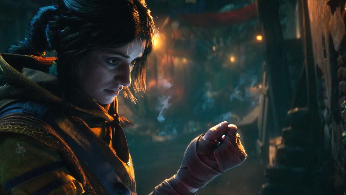 游戏实际画面展示，角色在场景中探索