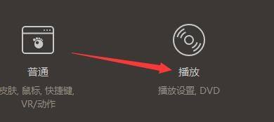 GOMPlayer设置窗口中的播放选项卡被选中状态