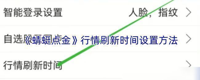 蜻蜓点金APP首页左上角个人头像位置示意图，红色箭头指向头像区域