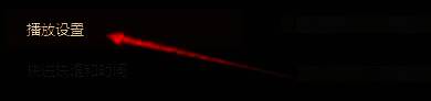 左侧导航栏中‘播放设置’选项高亮显示，右侧为对应设置内容