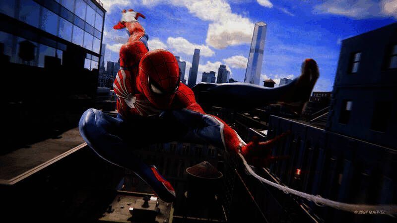 迈尔斯释放生物电能量轰击敌人，周围火花四溅，动作极具爆发力