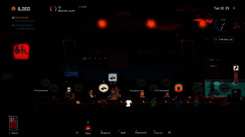 Mintrocket团队工作场景概念图，小型办公室内开发者专注讨论游戏设计