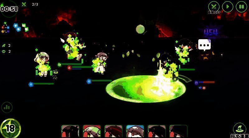 阵容搭配示意图，莱薇位于中排，前后有坦克与治疗角色支援，形成完整战术体系