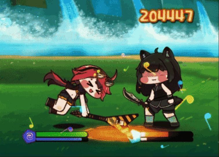 三种聚光灯同时亮起，分别用红、绿、蓝光束笼罩菲斯塔，界面显示对应增益状态激活