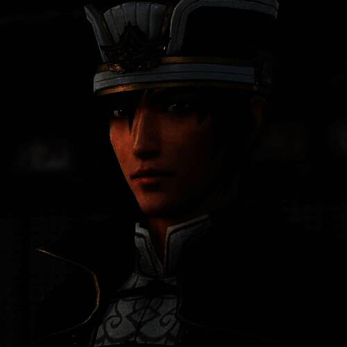 《真三国无双：起源》中荀彧的官方立绘，身着改良版文官长袍，神情沉稳睿智，展现出儒雅而不失威严的谋士气质