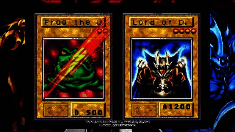 特写镜头展示《鹰身女妖的羽毛扫》实体卡牌正反面细节，背景为合集LOGO