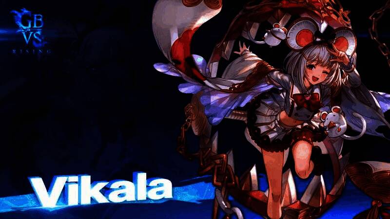 毗伽菈与对手激烈交战的瞬间，技能特效绚烂，动作姿态极具张力