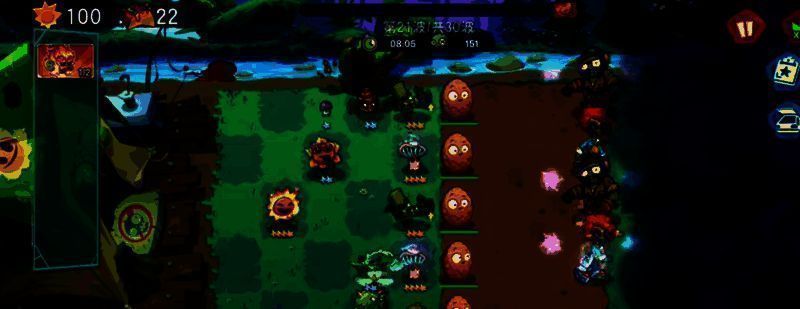 困难模式下僵尸波次信息面板，显示剩余波数及即将出现的强力僵尸类型