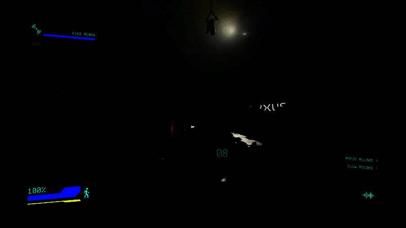 战败玩家界面特写，屏幕分割为多个监控画面，手指点击触发一个隐藏在天花板的火焰喷射器，烧伤下方一名活战员