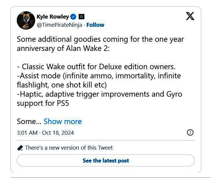 《心灵杀手2》DLC宣传图展示神秘湖边小屋，周围雾气弥漫，窗户透出微弱灯光，充满悬疑与不安的气息
