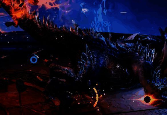 曜在空中施展连招，剑光交错间敌人被连续击飞