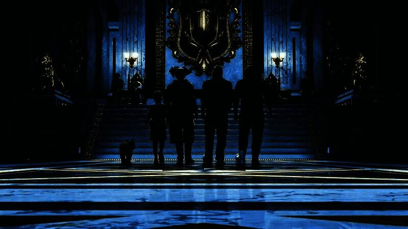 主角手持双枪在船舱内扫射敌人，弹道轨迹清晰可见