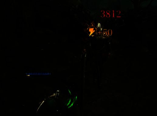 断荆者在战斗场景中的实机画面，正在对一群敌人发动范围攻击