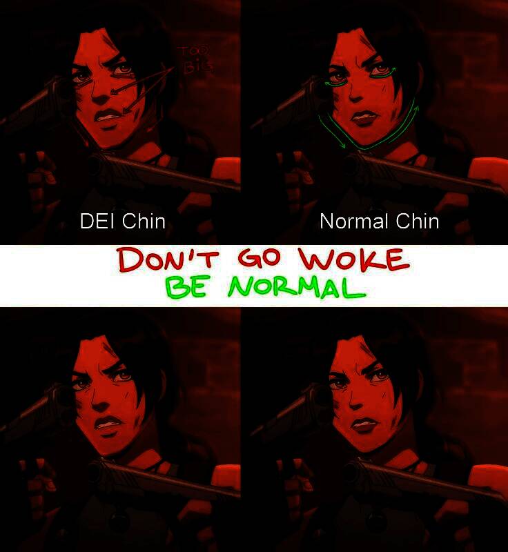 角色原版表情呆板，鼻梁过高，嘴唇不协调；修正版优化五官比例，更具亲和力