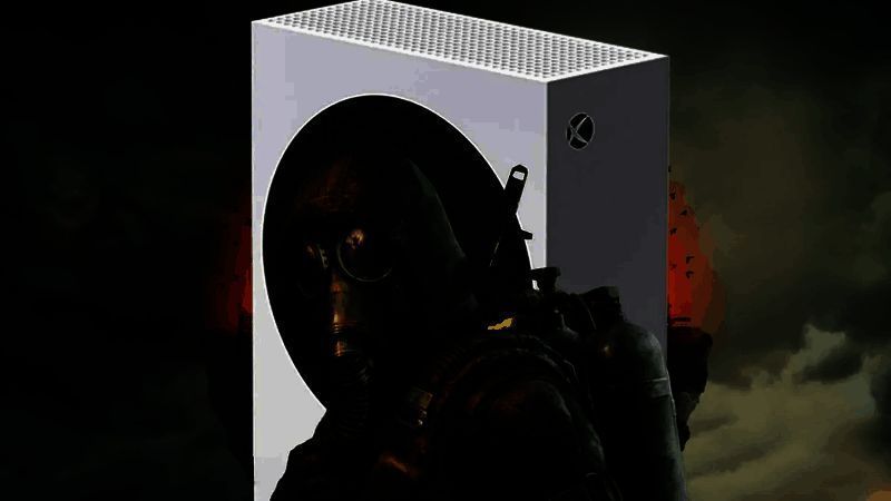 《潜行者2：切尔诺贝利之心》游戏场景展示，废墟环境中角色持枪前行，光影效果逼真