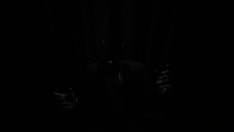 主角站在高楼边缘俯瞰城市，夜色中霓虹闪烁，天空布满数据流投影，展现科技与压迫共存的未来都市