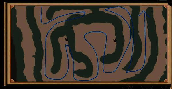 沙地虫战斗场景截图，怪物半埋于黄沙之中，头顶显示‘埋沙×97’状态图标