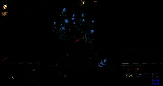 暴风雪中的北地全景，雪花纷飞，道路被掩埋，一座孤堡矗立山巅，象征着严酷环境下的生存挑战