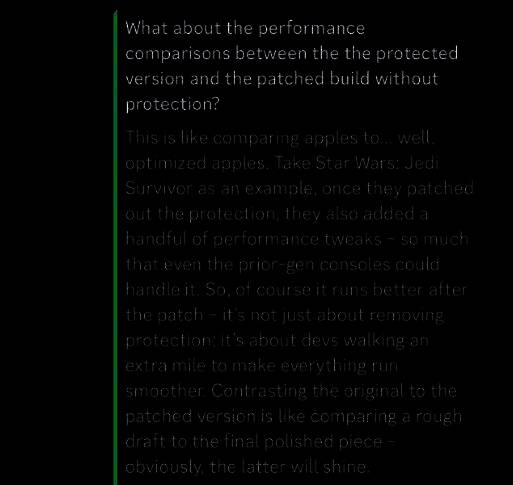 Irdeto官方发布的性能分析图表，展示不同游戏中帧率变化与加密技术的关系