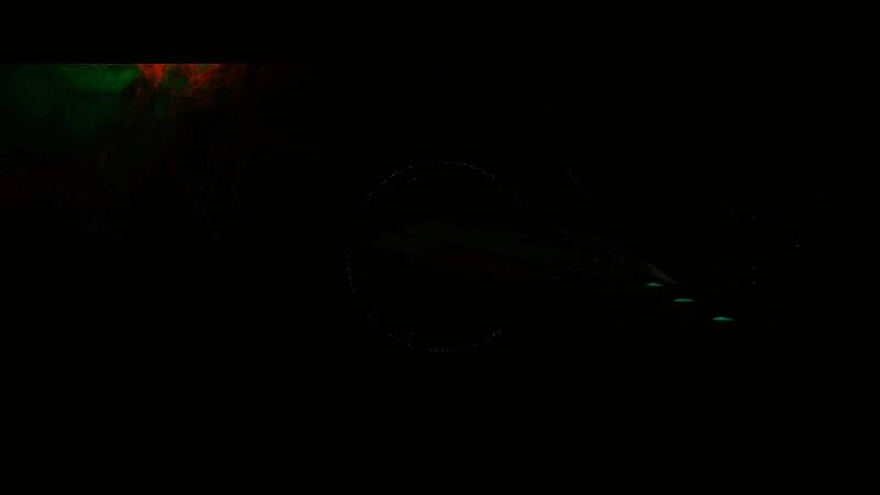 角色概念图：C.C. Orlev身穿破旧风衣，站在废墟城市的高楼上俯视远方，背景是血色天空和破碎的卫星残骸