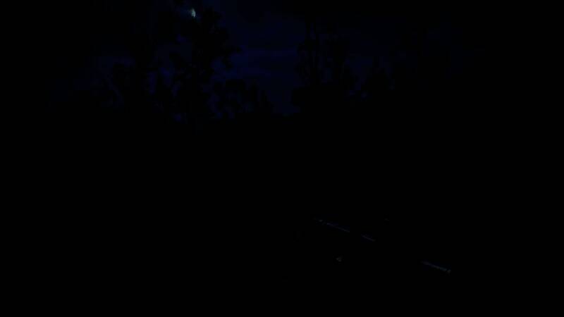 角色站在荒芜的切尔诺贝利小镇街道，远处可见倒塌的电线塔和飘动的警示旗帜，环境细节极为丰富