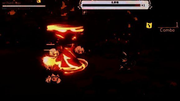 夙璃在战场边缘远程输出，队友在前方吸引仇恨，火球技能接连命中敌方BOSS