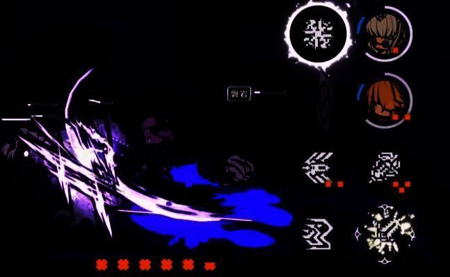 肉鸽模式中玩家进入带有信标光环的房间，地面闪烁蓝色能量圈