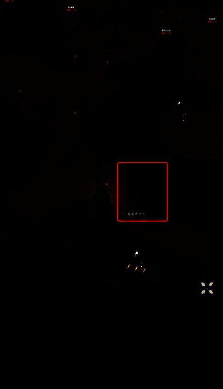 玩家正在调查墙边古老雕像，周围杂草丛生，地面隐约可见符文痕迹