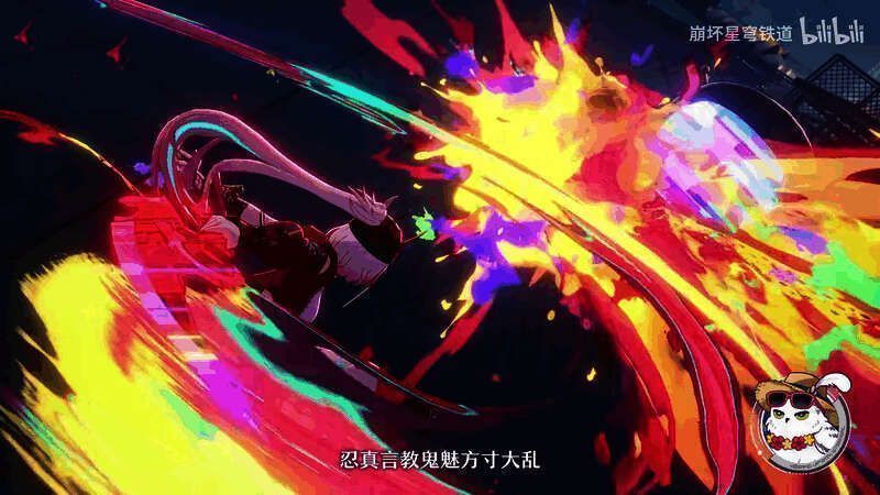 银枪修罗殿下手持长枪站立于火光之中，眼神凌厉，气势逼人