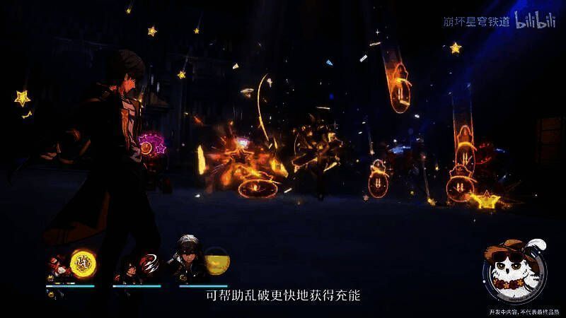 角色对峙瞬间定格，火花四溅，动作张力十足