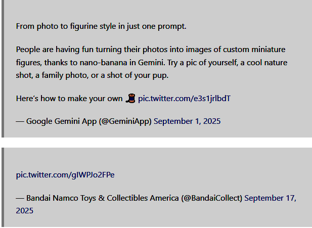 多张AI生成图像对比图，展示带有万代LOGO的虚构暴力手办设计