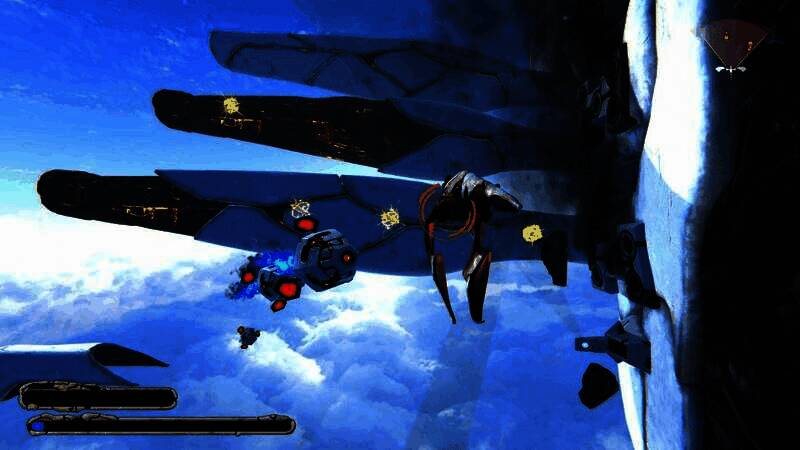 夜晚战场中的空中追逐战，激光束划破黑暗，视觉冲击强烈