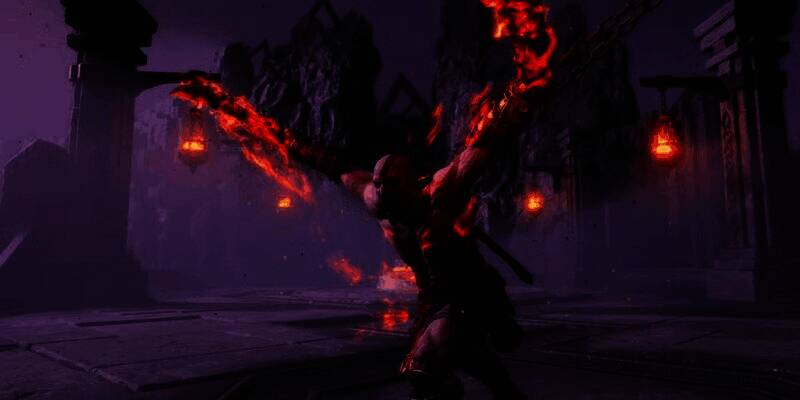 一张拼接图对比奎托斯以往使用的利维坦之斧与本次曝光的弯剑，突出两者在造型与文化风格上的差异