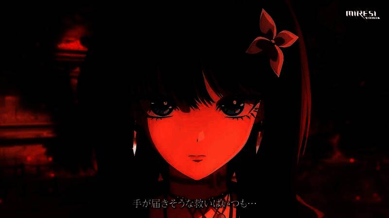 Itsuka在雨夜中持枪奔跑，周围是倒塌的霓虹广告牌