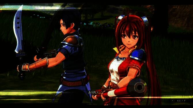 战斗场景截图，艾丝蒂尔发动S技‘白银之风’，剑光四溢，敌人被击飞，技能特效华丽