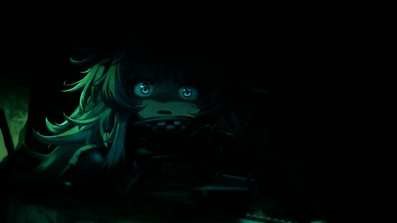 视频截图：克莱尔与NIKKE角色共同蹲伏在掩体后方，准备对前方成群敌人发起攻击