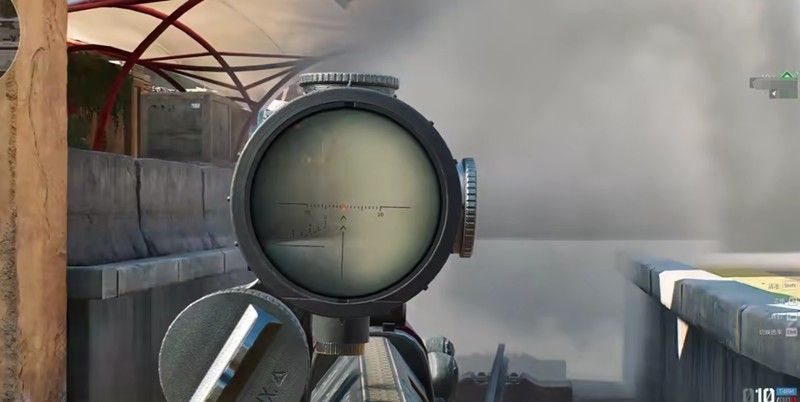 红狼角色在夜视仪视角下穿梭于大坝管道之间，肩扛SR-25，屏幕上显示敌人热成像信号