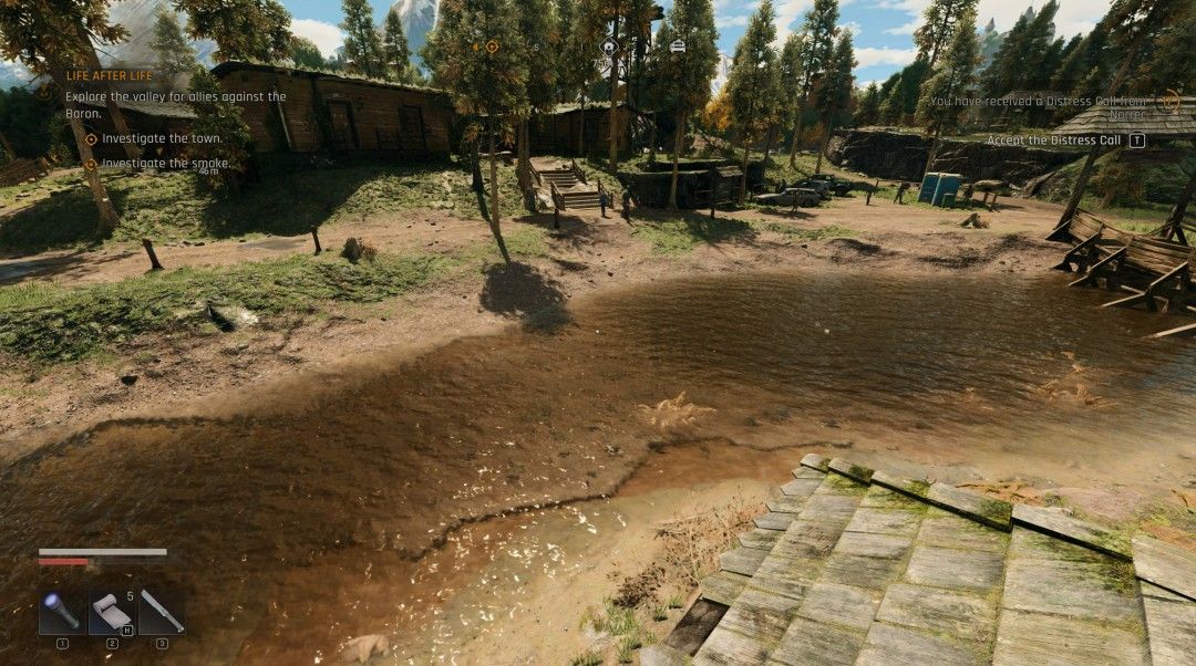 爆炸特效场景，汽车被炸翻，火光冲天，碎片四散