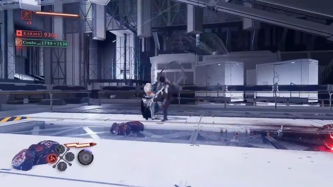 八云腾空跃起投掷手里剑，下方敌人密集包围，场景光影效果逼真