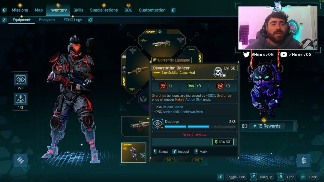 社区玩家制作的配装推荐图，标注了最佳词条与部件选择