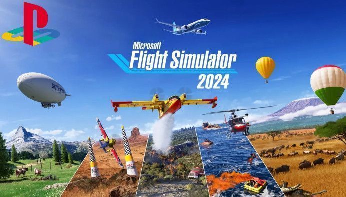 《微软飞行模拟2024》游戏画面，一架客机正穿越云层降落，画面细节高度逼真，展现真实地理环境与天气系统